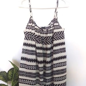 Emery Rose Oversized Bohemian Tank Top Size XS EUC Art Deco